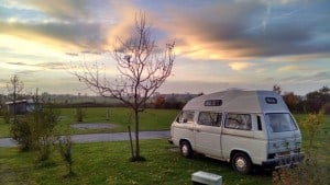 Empty campsite