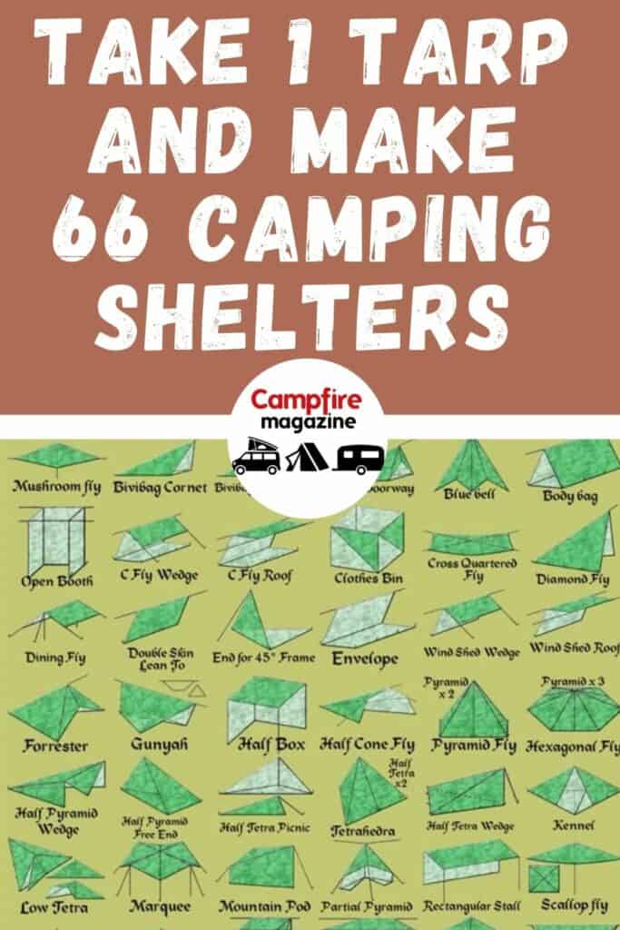 Take One Tarp…Make 66 Camping Shelters (How To) Campfire Magazine
