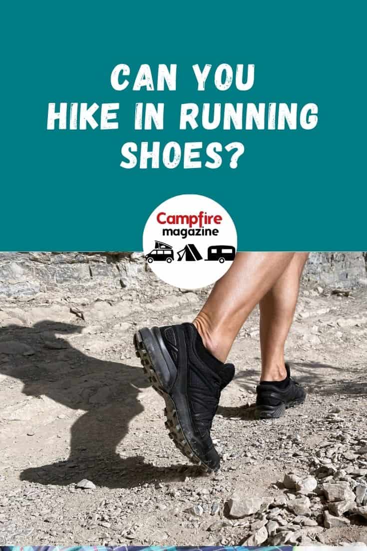 Hiking in hot sale running shoes