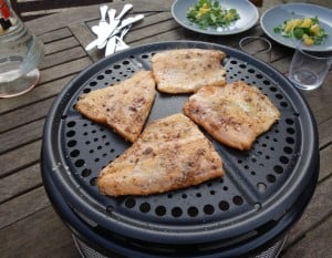 trout on the cobb oven