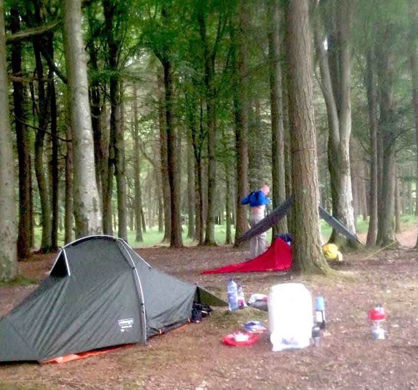 wild camping woods