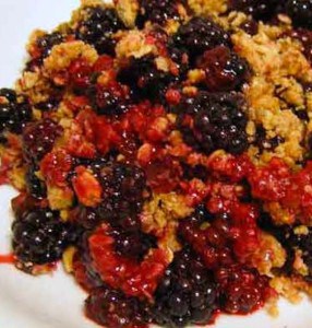 blackberry crumble