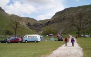 Gordale Scar campsite - basic but beautiful.